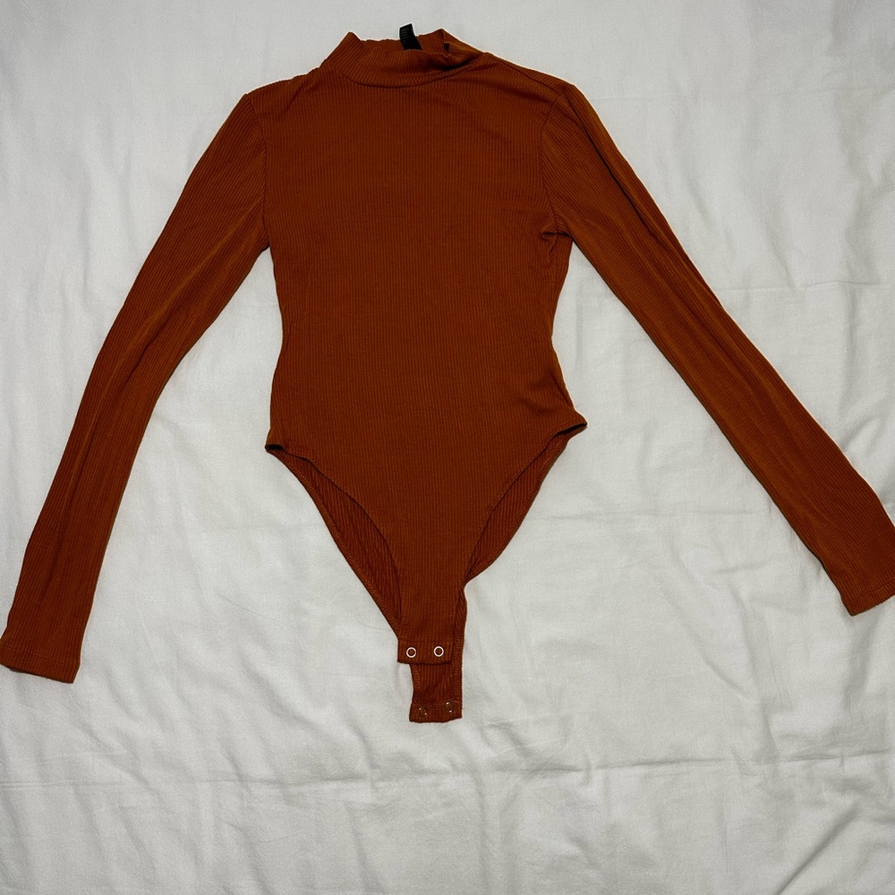 Orange Women Bodysuit